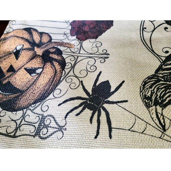 Halloween Table Runner Decorative Cloth Haunted Decoration Holiday Home Decor - Picture 9 of 16